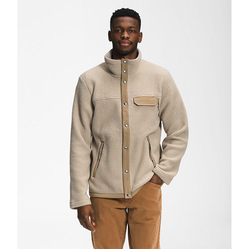 The North Face Cragmont Snap Front Ανδρικα Μπουφάν Fleece - Χακί (QXYC06315)